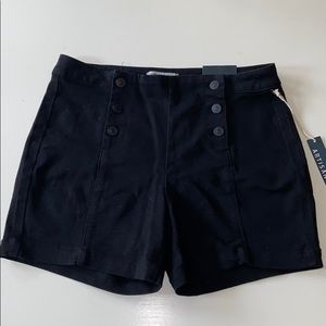 High Waisted Double Breasted Shorts